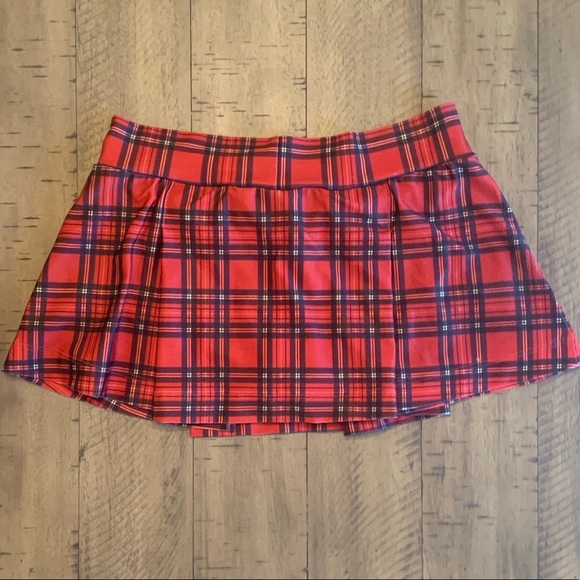 waitressville Shorts Plaid School Girl Skirt Black And Red Poshmark